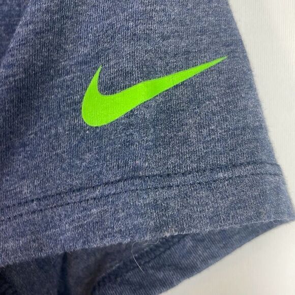 Nike Slim Women's Seattle Seahawks V-Neck Short Sleeve T-Shirt Blue Gray Small - Picture 4 of 7